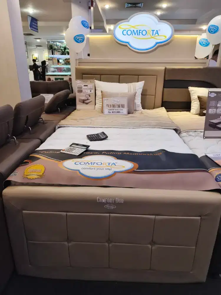 SPRINGBED COMFORTA 4 KAKI COMFORTA DUO 120X200