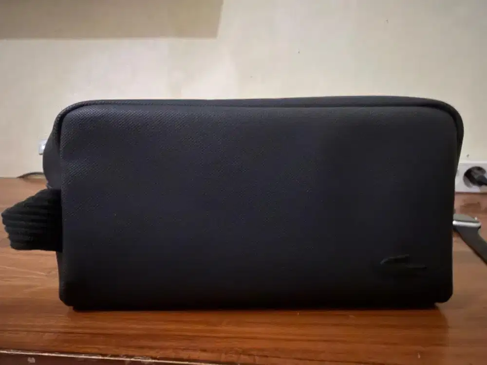 Clutch bag canvas toiletry Lacoste