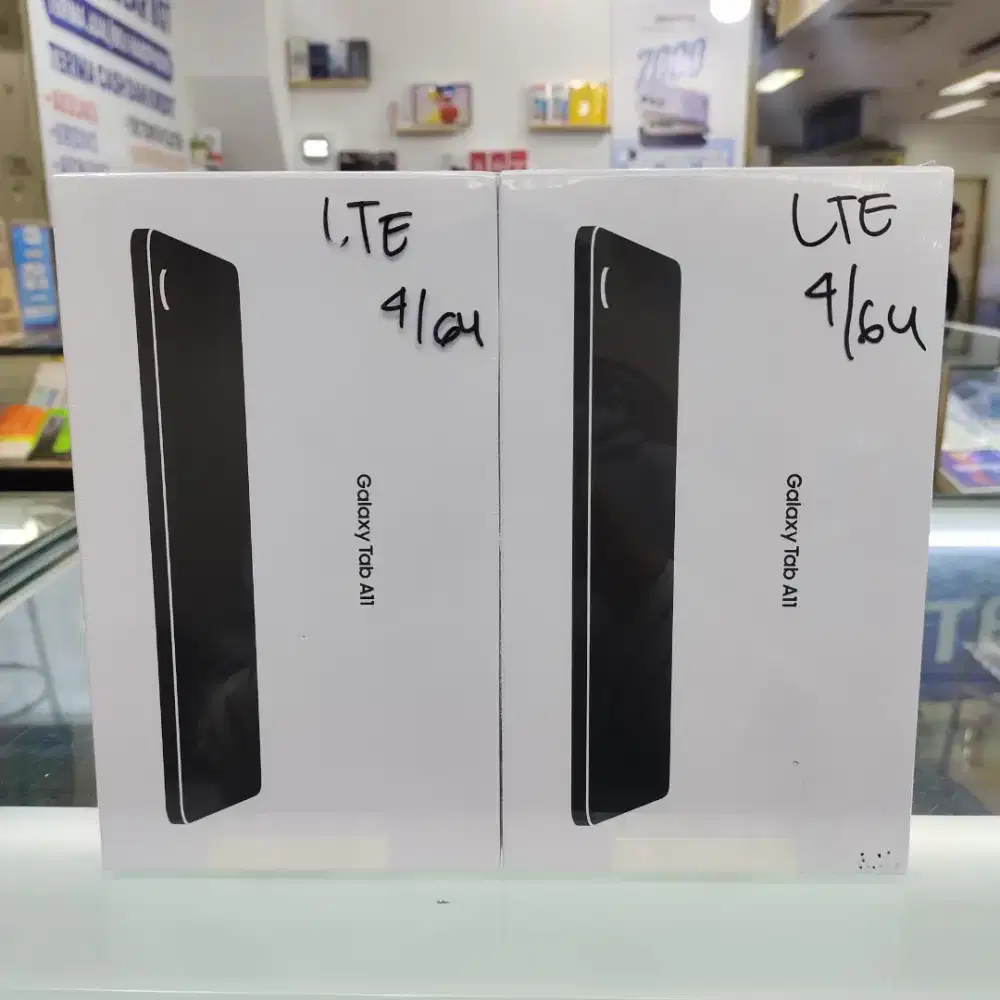 Samsung Tab A11 Lte ram 4gb+4gb/64gb baru garansi resmi SEIN