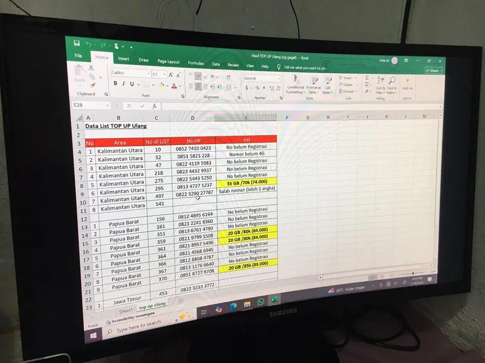 Microsoft Surface 3 + Monitor Curve Samsung 24inch