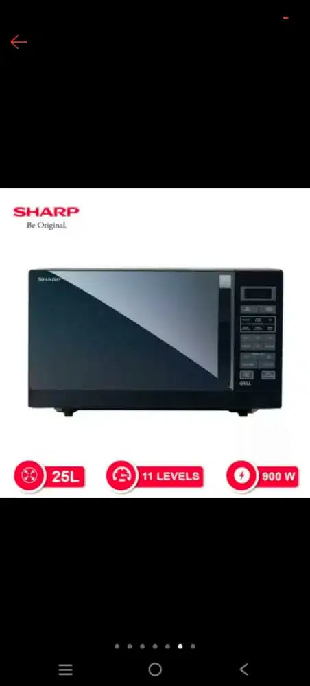 Microwave Oven Grill SHARP R-728SIN 25 Liter