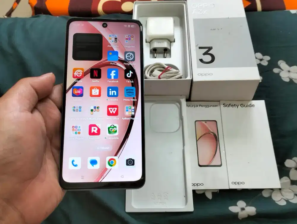 OPPO A3X RAM 4GB +1GB / 64GB 4G LTE 6.67in Fingerprint Snapdragon BU