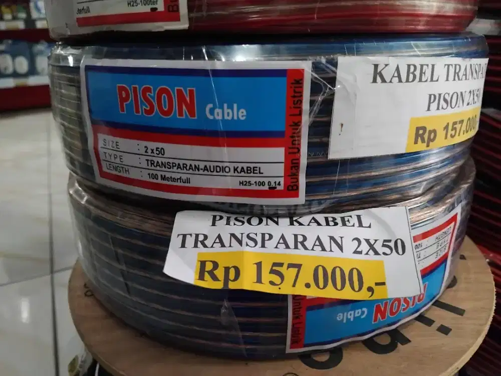 Pison Kabel Transparan 2x50