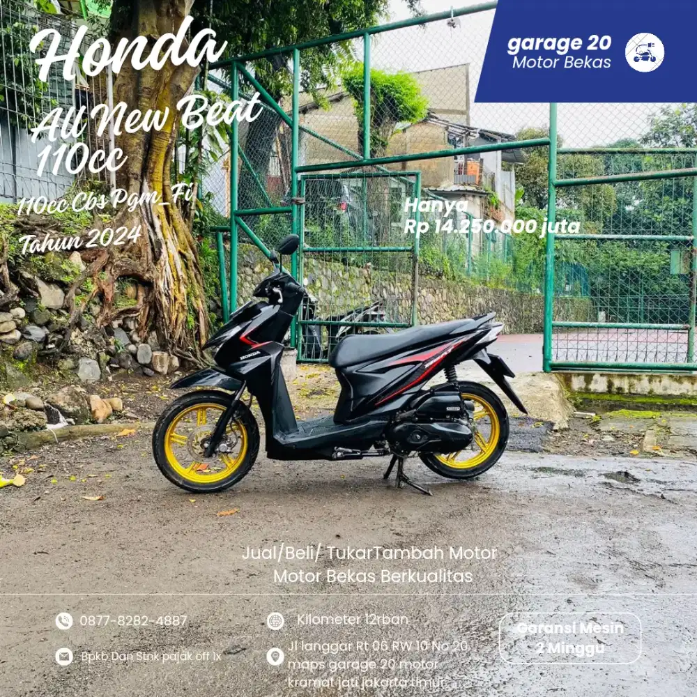 honda Beat New 110cc Pgm_Fi Esp Tahun 2024 Pajak Off