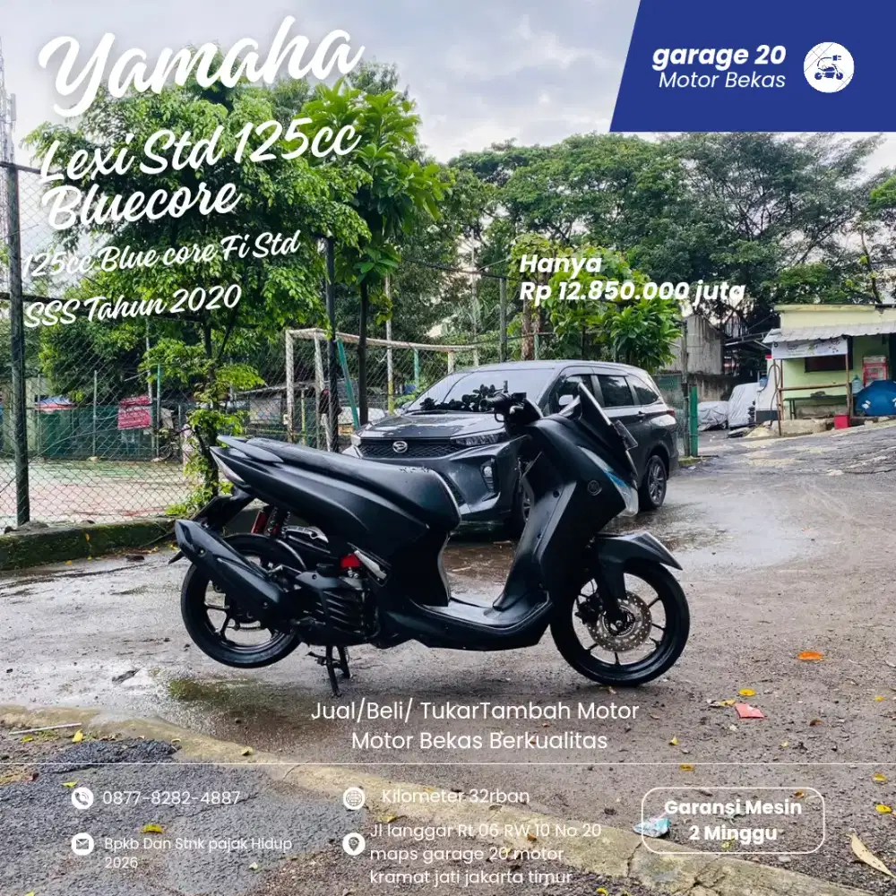 Yamaha Lexi 125cc Blurcore Std SSS Tahun 2020 Pajak Hidup