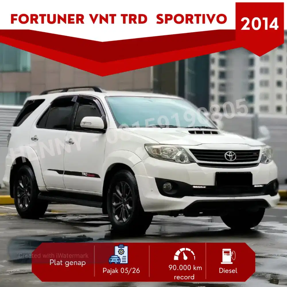 Fortuner VNT TRD SPORTIVO 2.5 DISEL 2014