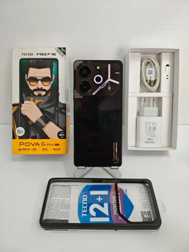 Tecno Pova 6 Pro 5G 12/256 Gb mulus 95% Fullset bisa TT/BT yah..