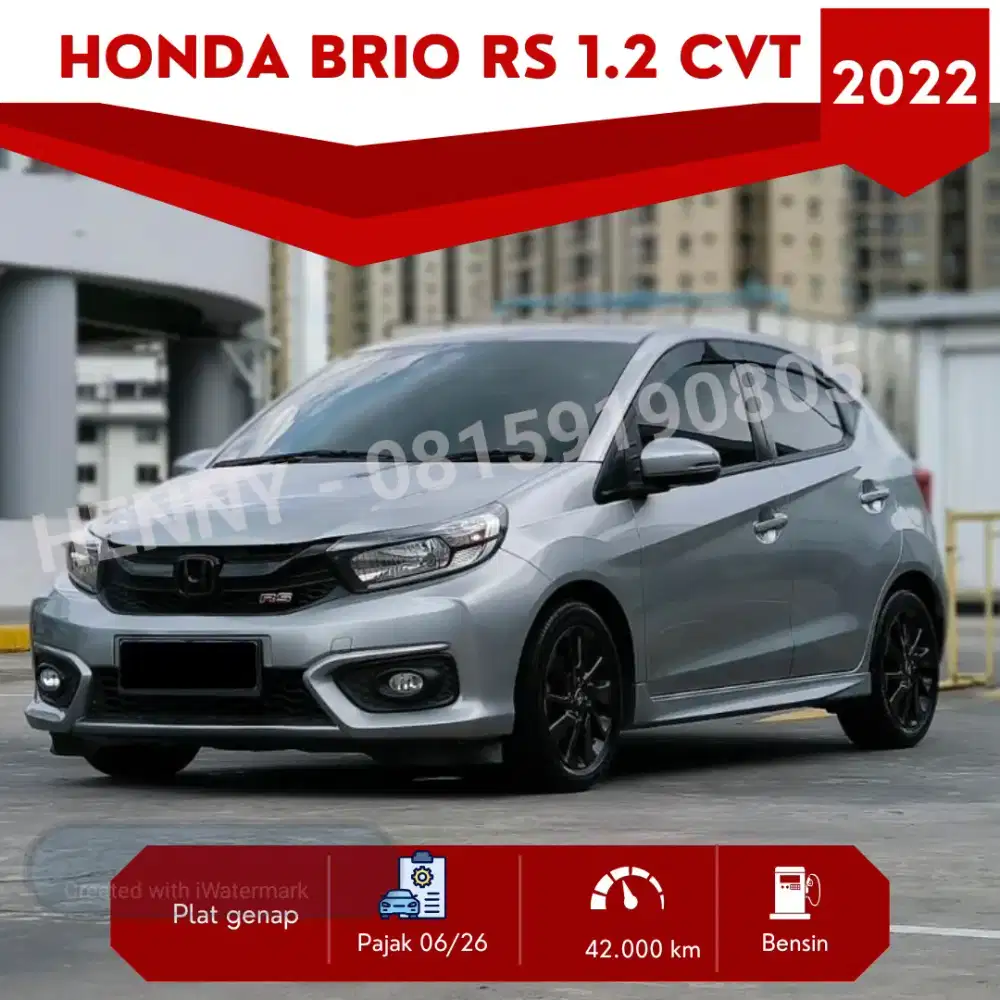 Brio RS 1.2 matic tahun 2022 warna silver