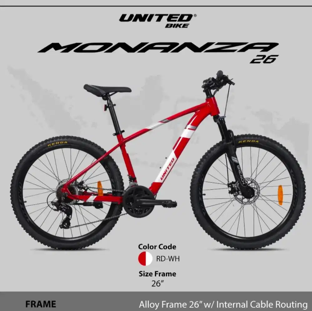 Sepeda Gunung MTB, Merek United 26 Versi Monanza!! [Murah!!)]
