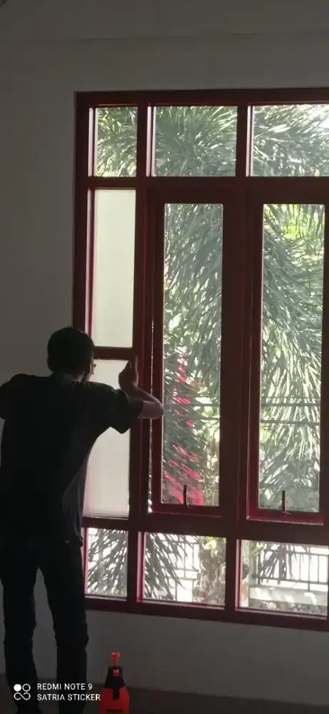 Stiker sandblast sticker buram ice blur & aneka kaca film tolak panas