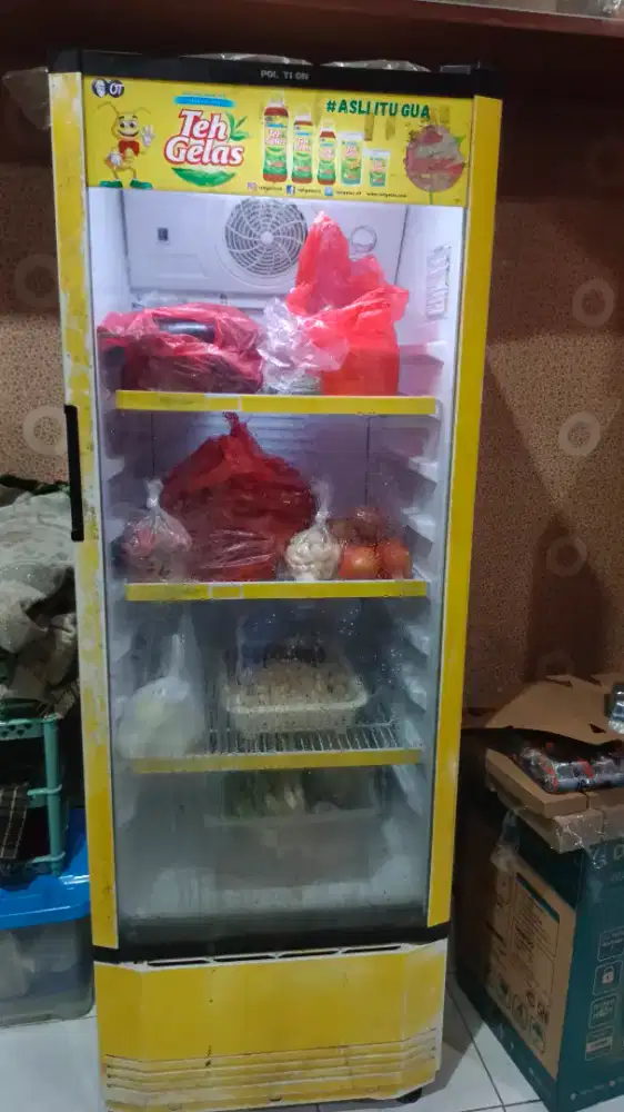 Kulkas display/showcase polytron 3 rak