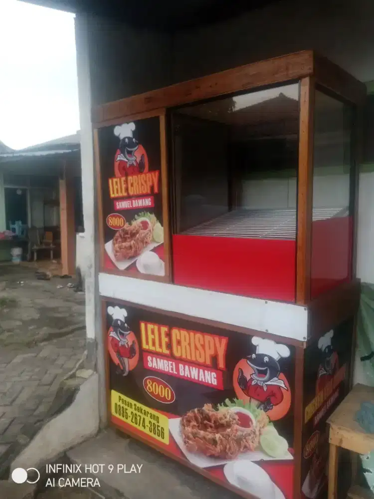 Jual grobak lele Krispy