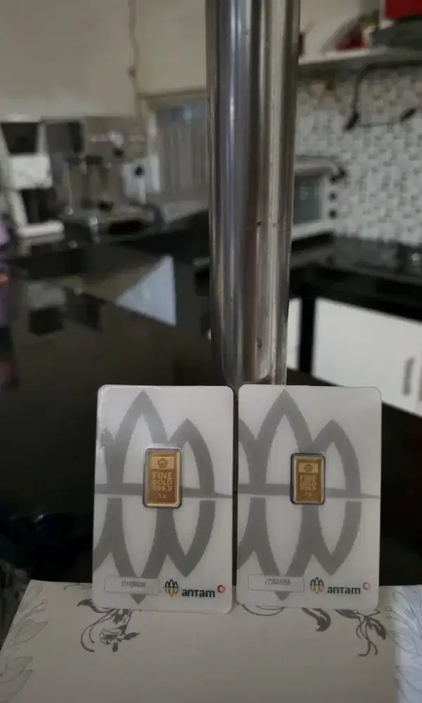 LM Antam 3 & 2 Gram Emas Logam Mulia Certie