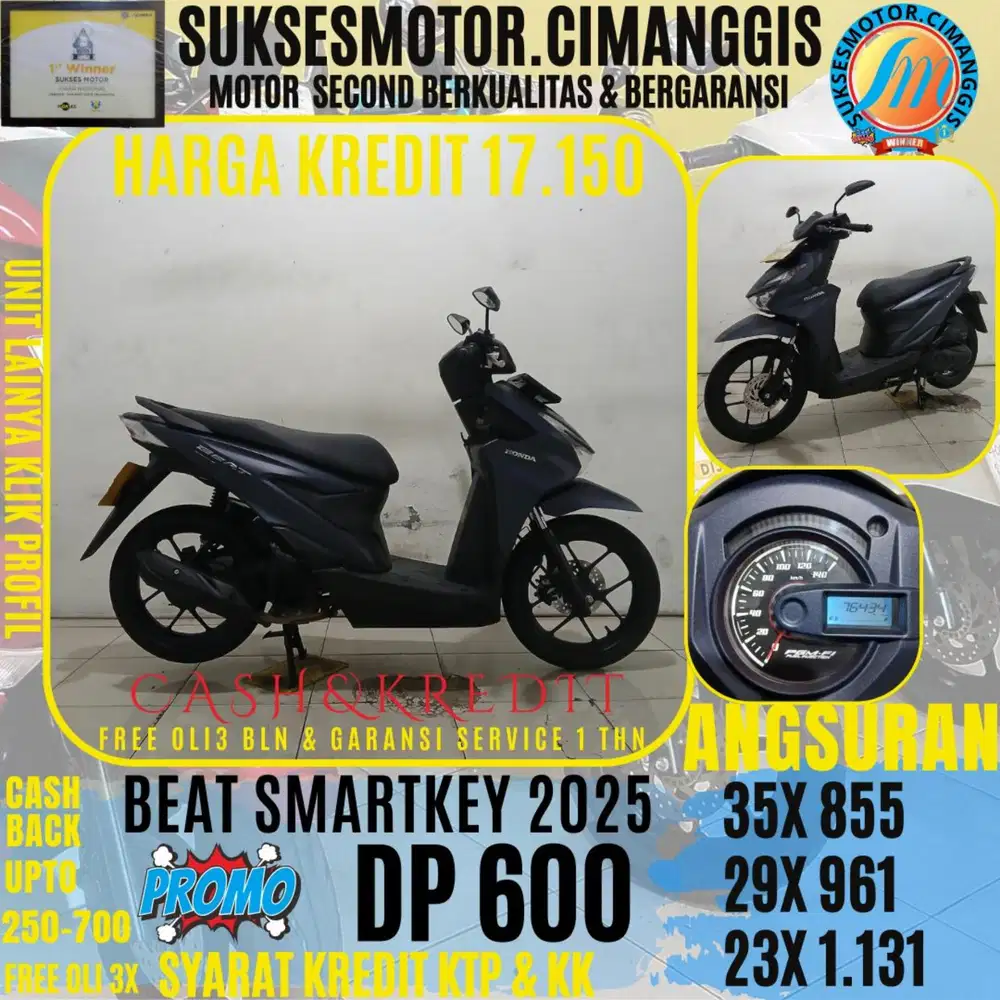 DP 600 TERMURAH BEAT SMARTKEY CASHBACK UPTO 700RBU FREE OLI3BLN