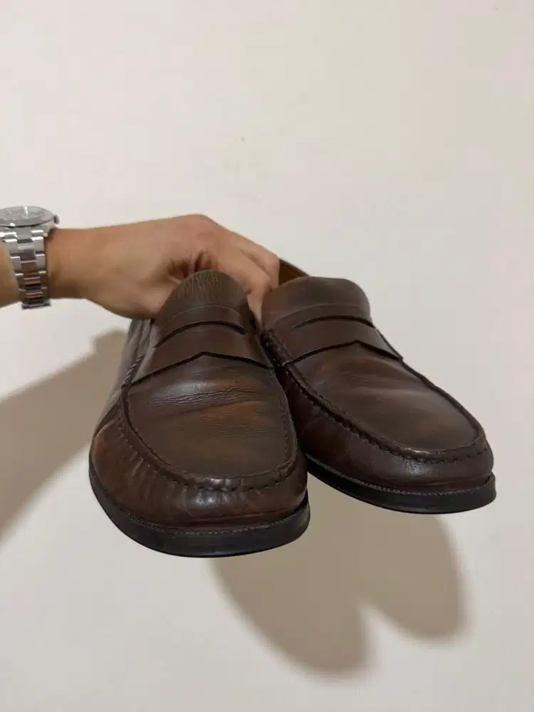 Pantofel Massimo Dutti Brown Genuine Leather Size 42