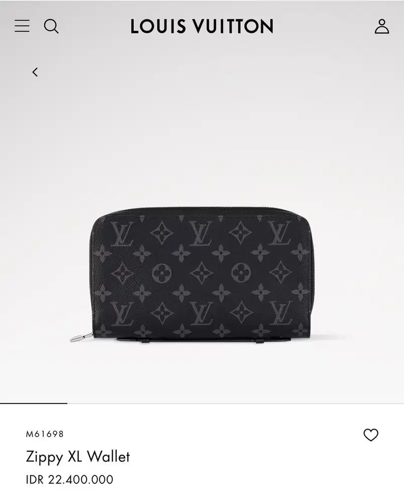 Louis Vuitton Zippy XL Monogram Eclipse – Black & Grey