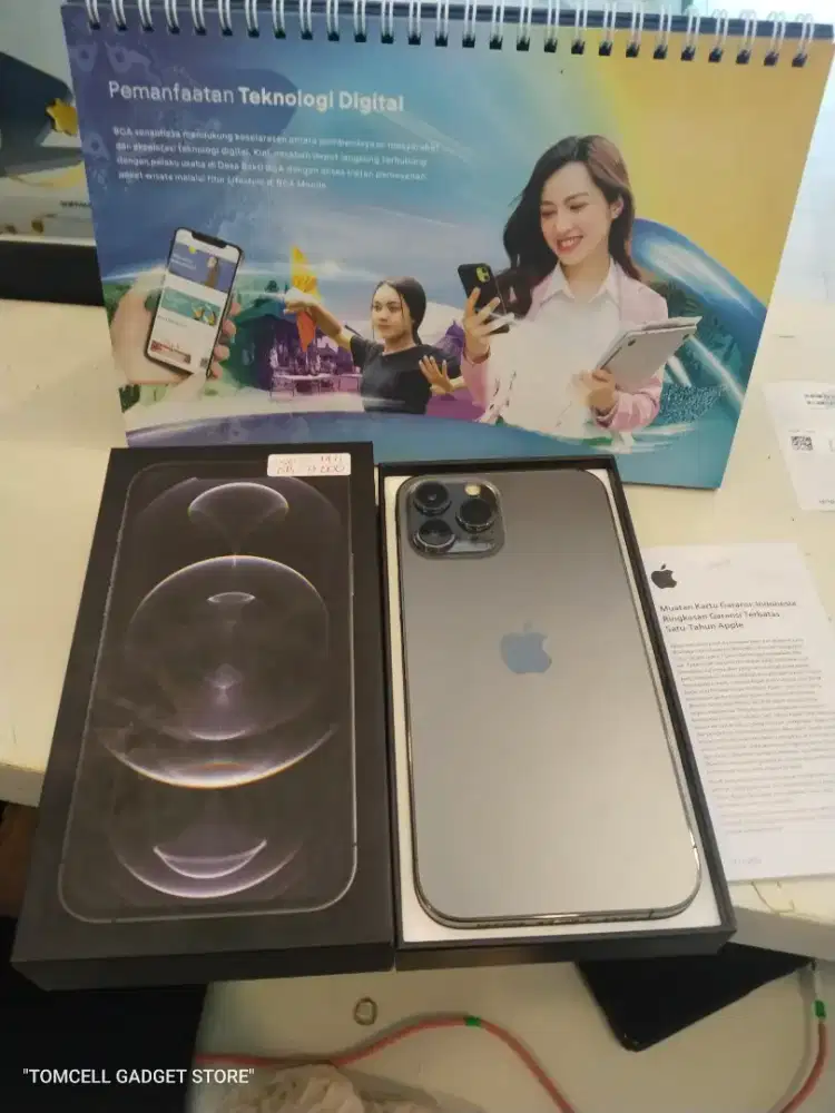 Iphone 12 PROMAX 256gb ex ibox resmi, super mulus fullsett
