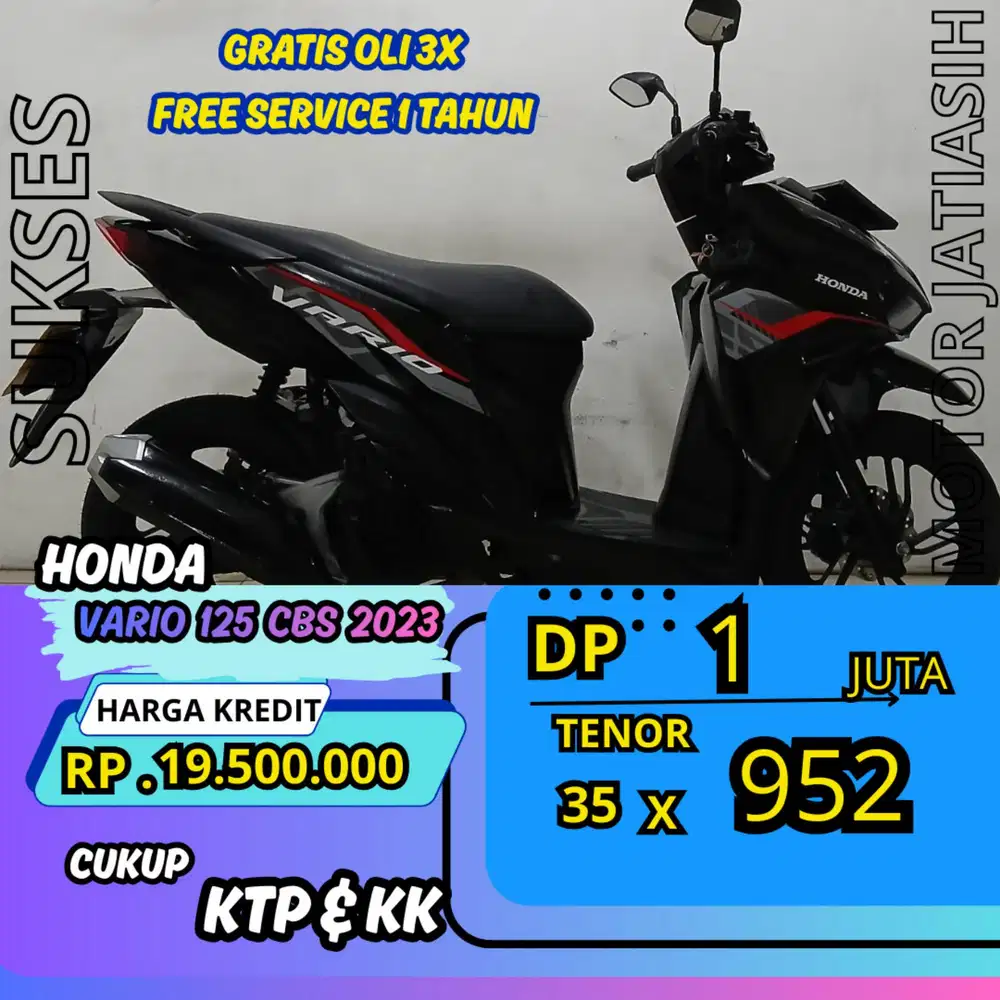DP MURAH HONDA VARIO 125 CBS 2023 DP 1 JUTA BISA CASH/KREDIT