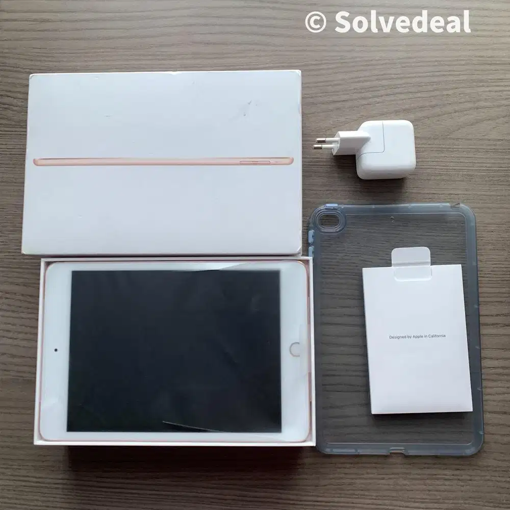 Apple Ipad Mini 5 Ibox 64GB Gold Fullset Bonus Case