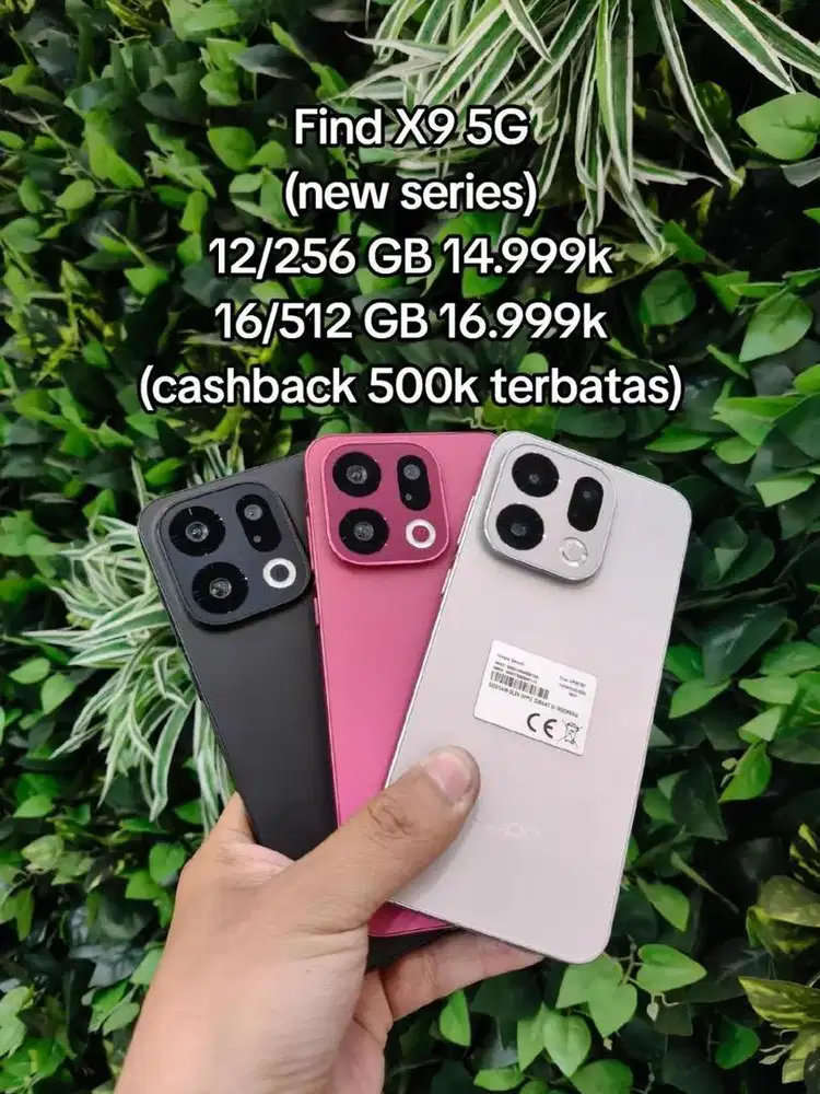 OPPO Find X9 16/512GB cash,kredit, tukar-tambah, cicilan 0%, spaylater