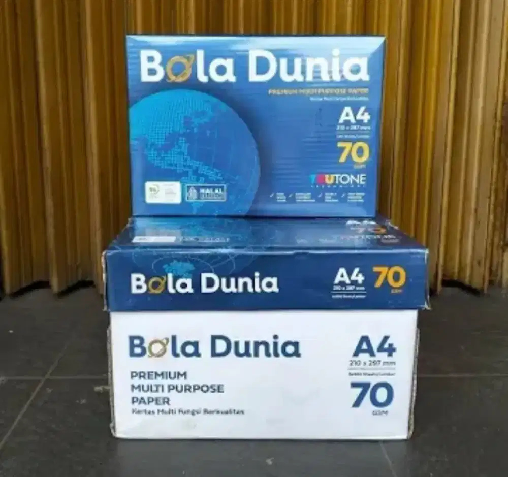 Kertas A4&F4 bola dunia 70 g
