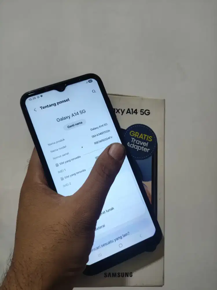 Samsung a14 5g 6/128 lengkap mulus