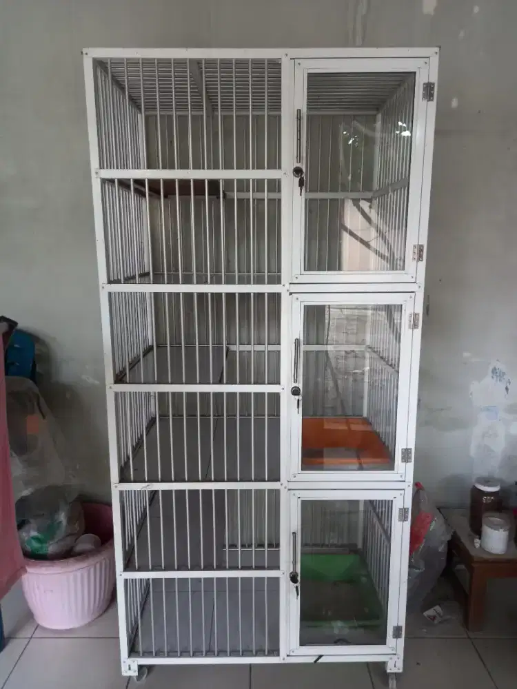 Kandang kucing aluminium
