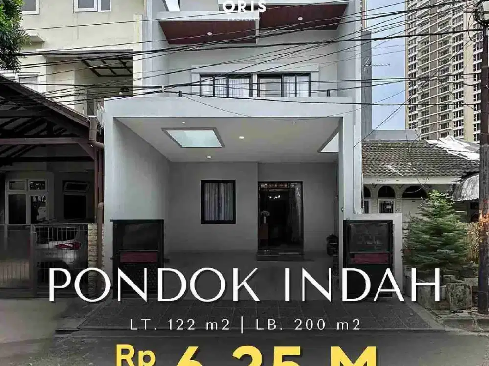 Rumah Furnished Ada Rooftop di Pondok Indah Jakarta Selatan
