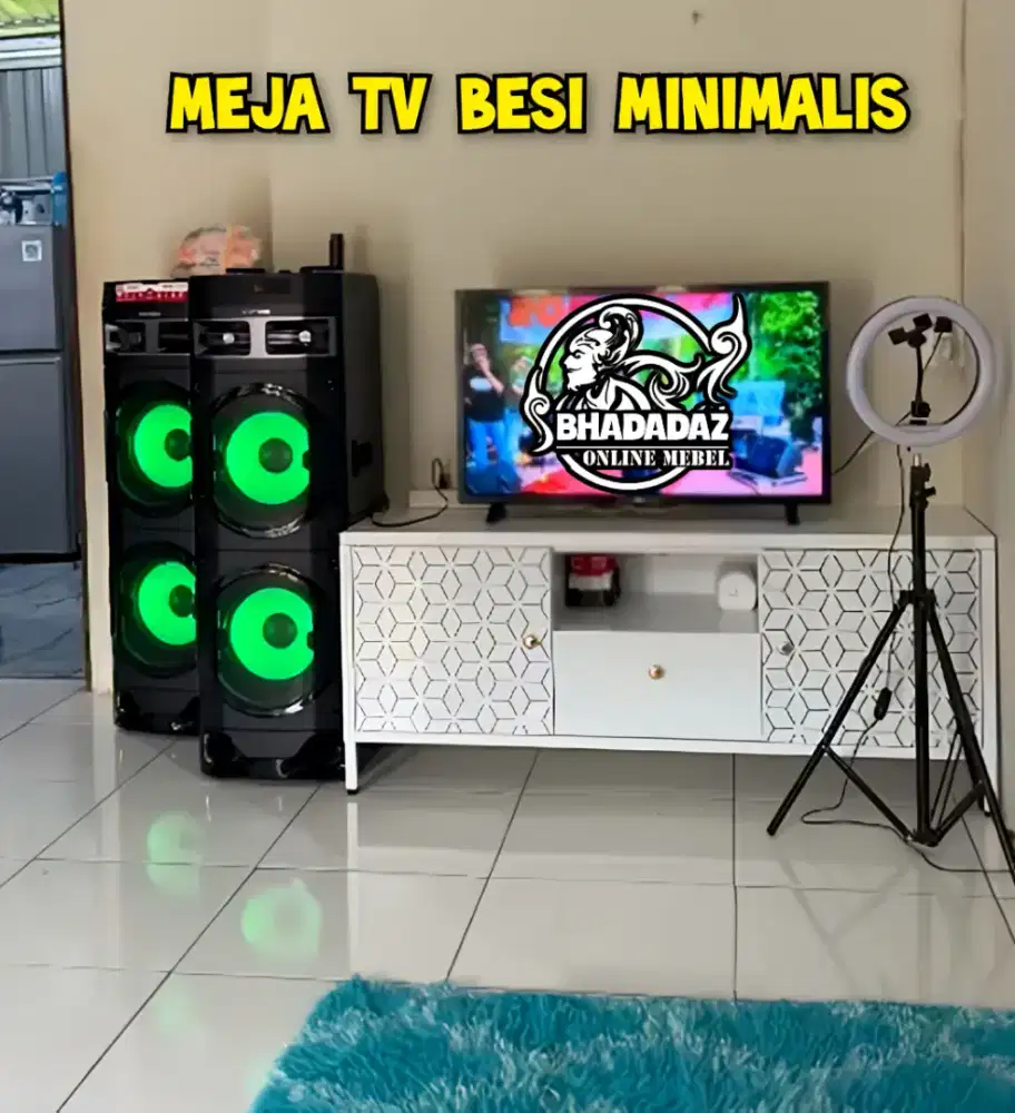Meja TV Besi Minimalis