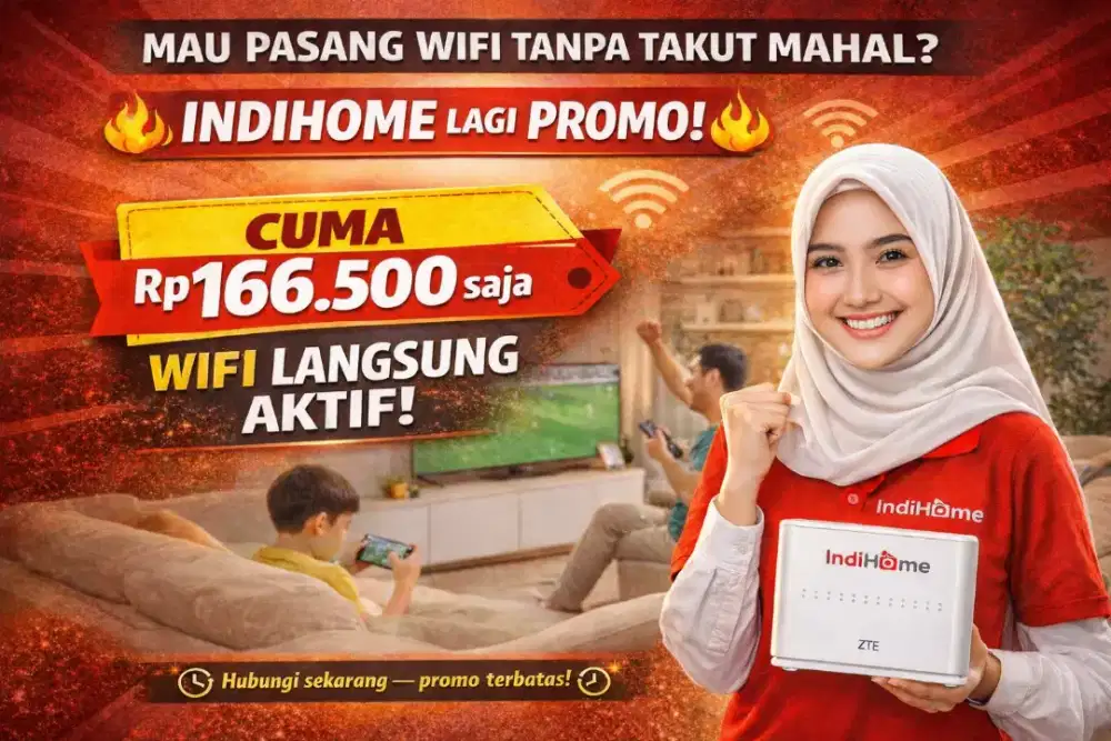 Daftar wifi internet Indihome Jogja, Sleman, Wonosari, Bantul, wates
