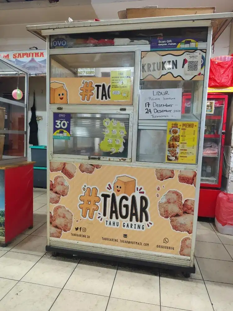 Gerobak Etalase Alumunium