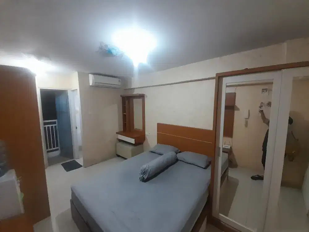 Sewa unit studio lengkp watterhiter lantai tinggi@bassura city