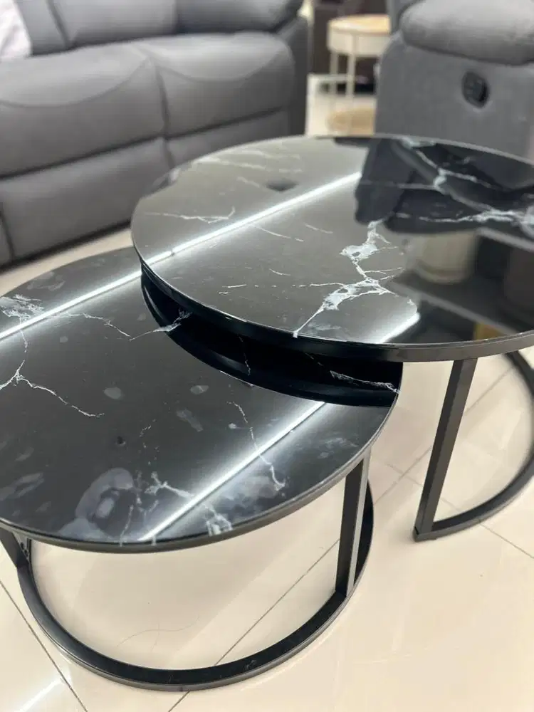 MILAN COFFE TABLE SET OF 2 BLACK