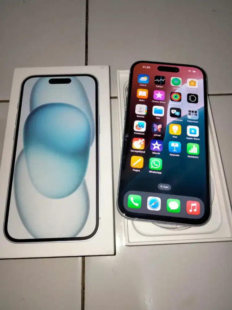IPHONE 15 128GB BLUE RESMI