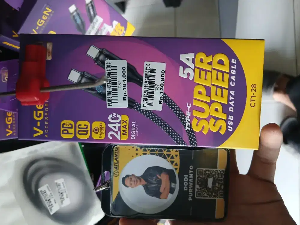 USB V-GEN CT1-28 240W C TO C |ATLANTIS DAHSYAT