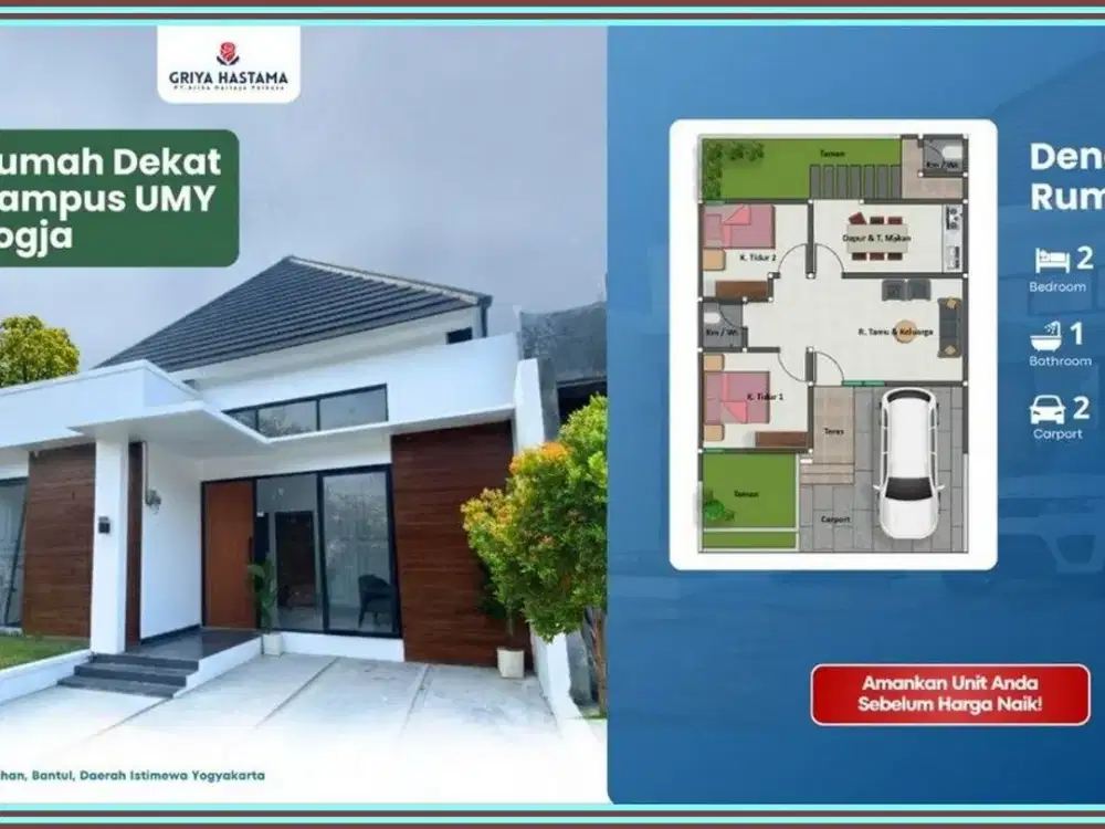 Hunian Nyaman Kasihan Bantul Row Enam Meter
