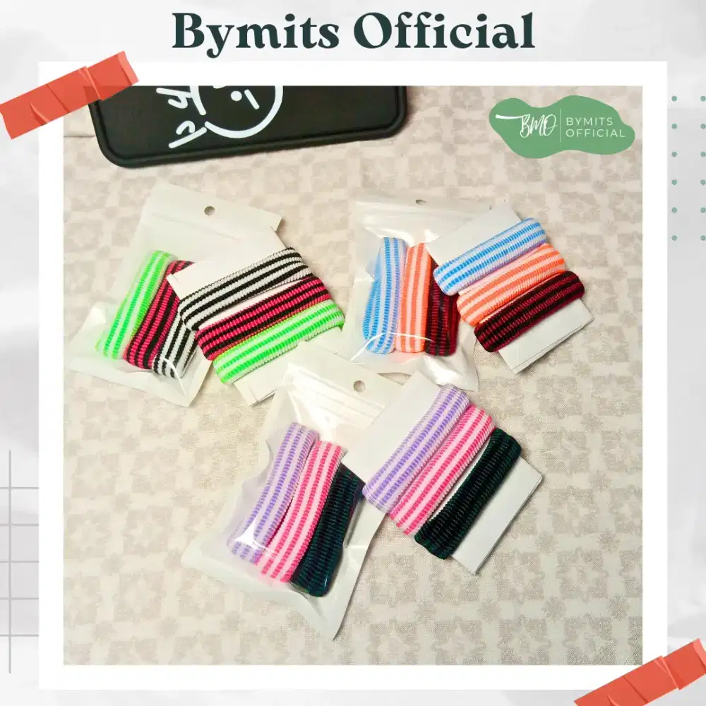 Bymits Official Ikat Rambut Warna Warni Korean Style Bandling Termurah