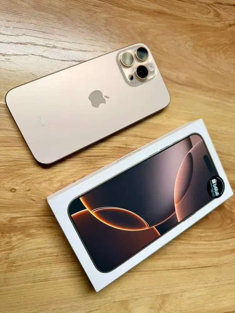 IPhone 16 Promax 256Gb Dessert Gold Indo Blibli