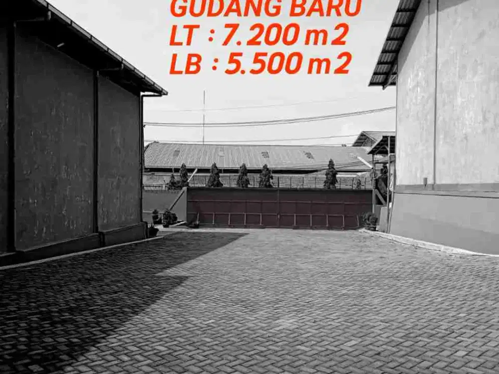 DIJUAL GUDANG LUAS 5.500M2 DAN KONDISI BARU DI KRAJAN, SINGOSARI MALANG
