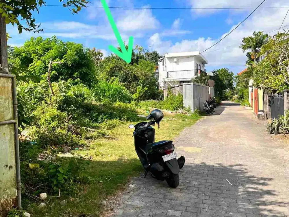 Tanah murah 250m2 dekat jln puramasuka Ungasan idr 5,250jt)m2