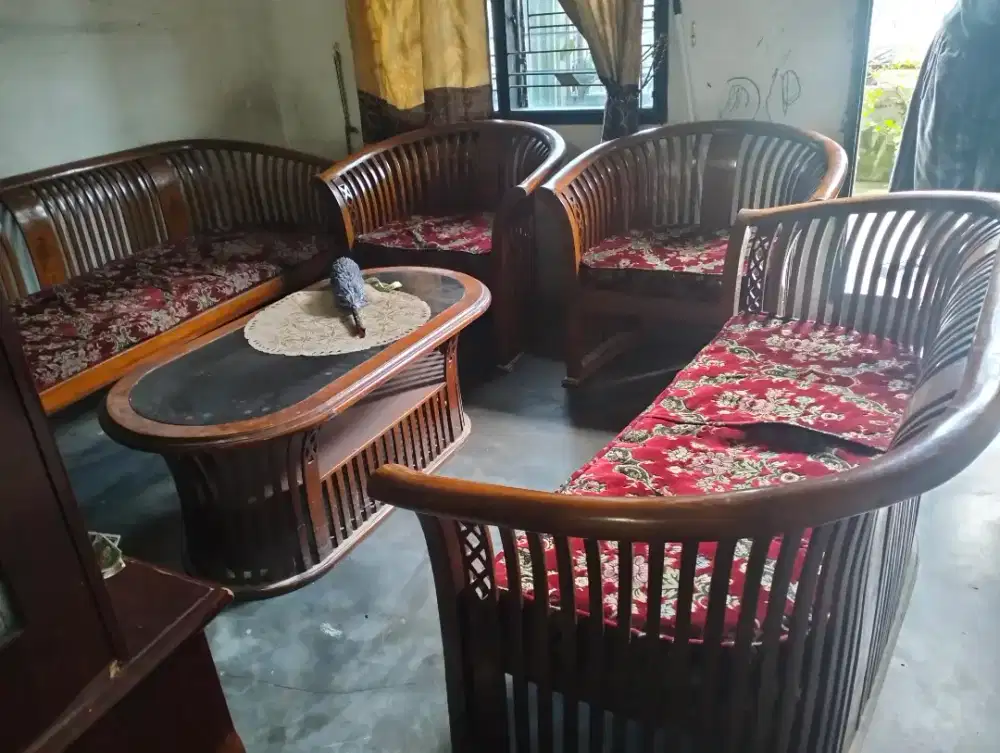 set kursi tamu jati Jepara asli, siap pakai