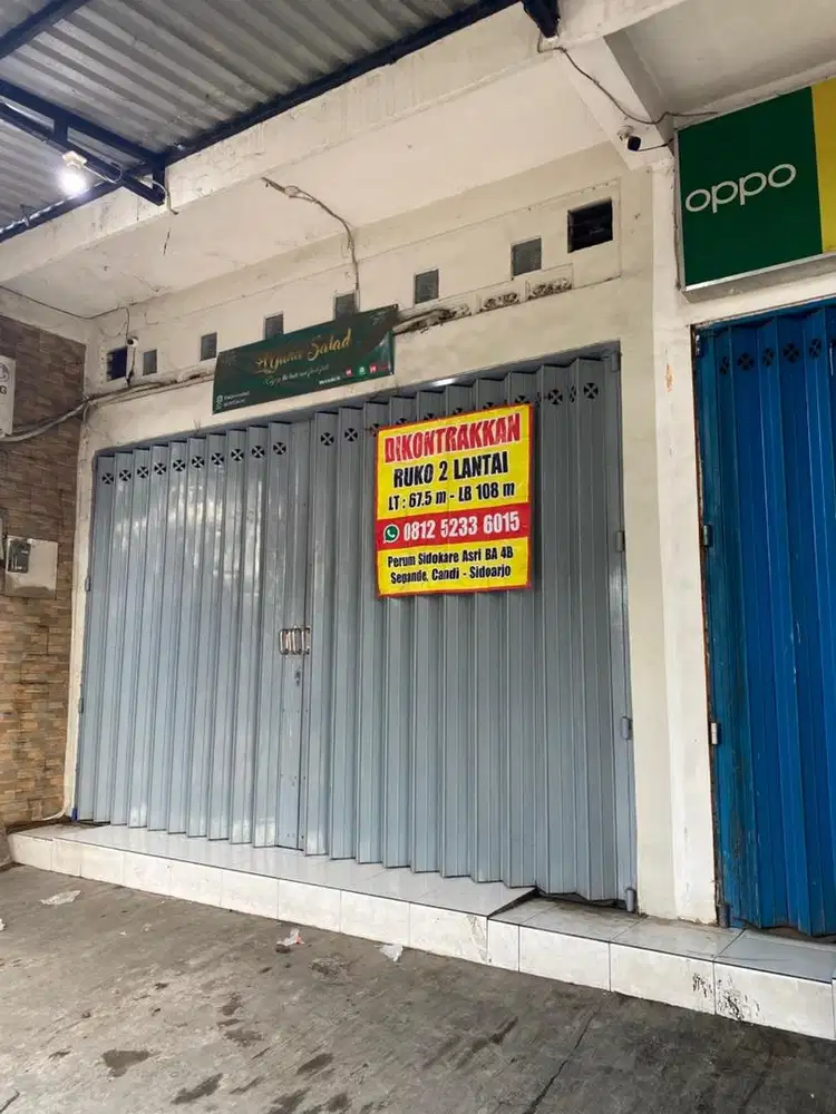 Disewakan Ruko 2 lantai, 2 kt , 2 km, Air PAM