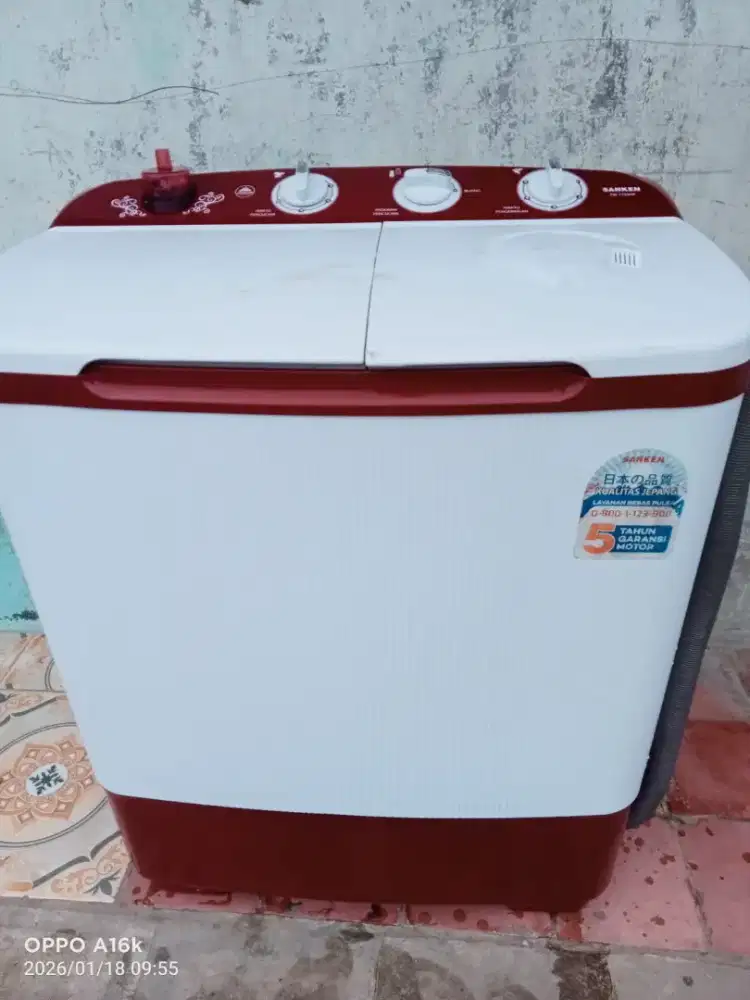 Kedaung baru msn cuci Sanken 8 kg normal dinamo ori