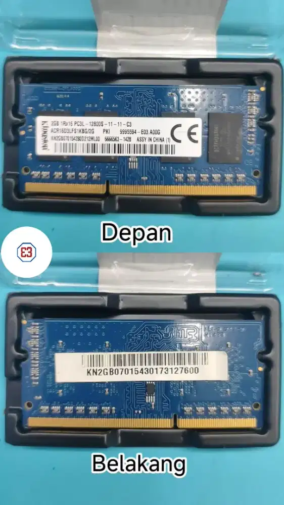 RAM DDR3 DDR3L PC3L 12800S 2GB