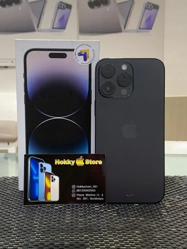 Iphone 14promax/128gb Space black ex garansi resmi bh 83%