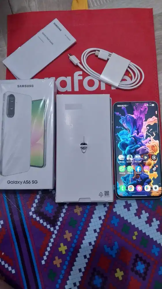 Samsung A56 5G 12/256 fullset no minus mulus 99% garansi ampe november