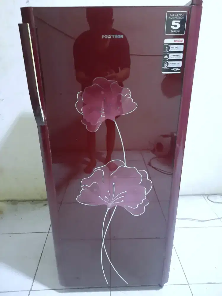 kulkas POLYTRON BELLEZA 1 PINTU KACA