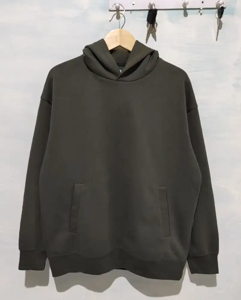 Hoodie Uniqlo C Sweat Pullover Dark Olive