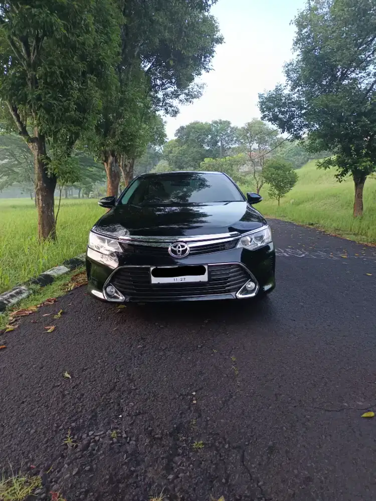 Toyota camry 2.4V 2017 hitam, plat B ganjil