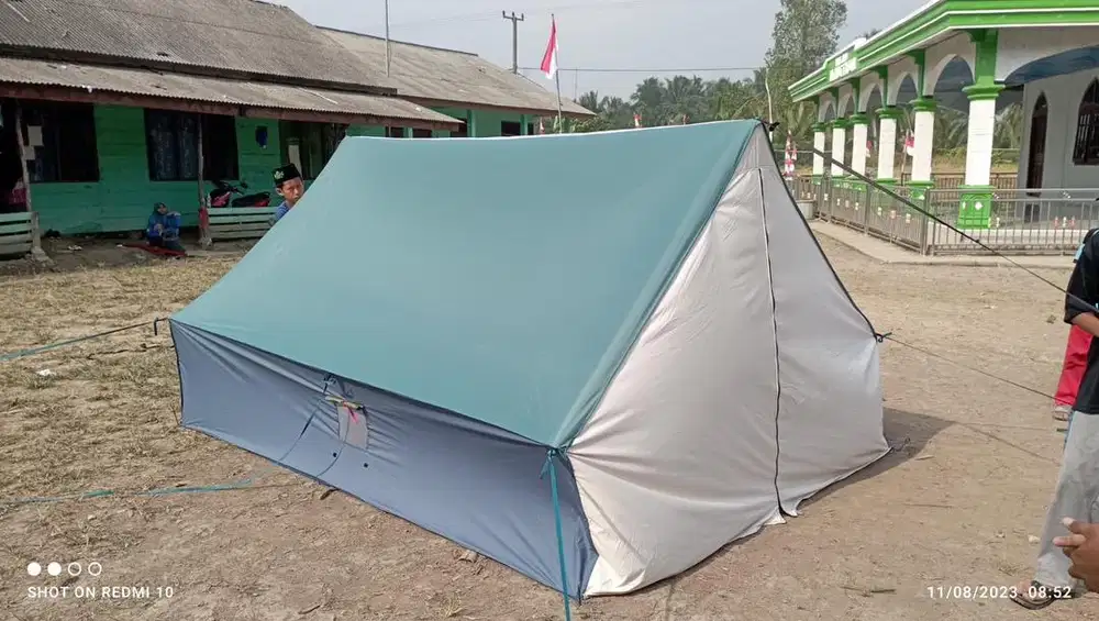 Tenda pramuka / tenda kemah anak sekolah . Ready stok Palembang